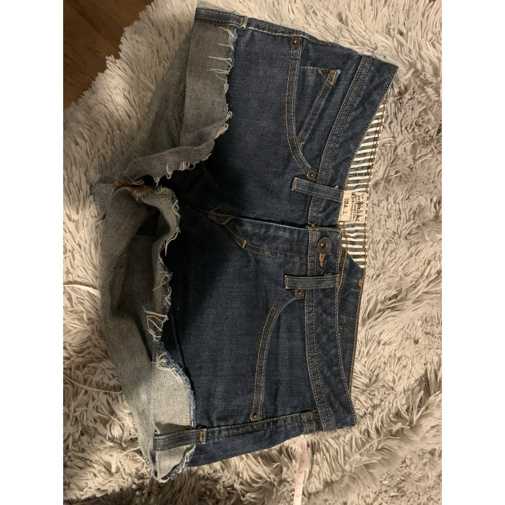 Volcom‎ Girls Shorty On The Road Tom Girl Short Cheeky Jean Shorts Sz 1 25"waist